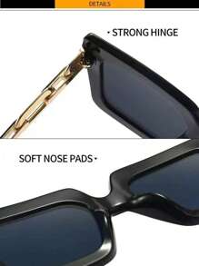 3 件套塑料镜框夏季海滩时尚眼镜方形墨镜