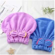 Magic Hair Drying Cap Absorbent Shower Cap Microfiber Towel - ngẫu nhiên - Xem 3