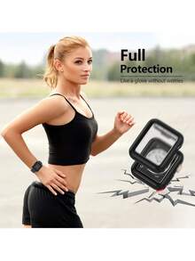 1 件女式 TPU 全覆盖高清超薄手表壳，防摔时尚休闲屏幕保护膜，适用于 表壳 38/40/41/42/44/45/46/49 毫米，适用于 Series Ultra/SE/11/10/9/8/7/6/5/4/3/2/1，智能手表壳配件