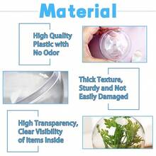 Clear Plastic Fillable Ornaments,Transparent DIY Craft Ball,Clear DIY Christmas Ornament 5 Different Sizes For Wedding,Party,Home Decor