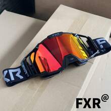 Óculos de Esqui Antinevoeiro Ajustáveis para Adultos - Óculos Grandes de Moda com Lentes de PC e Armação de TPU, Detalhes em Azul/Preto/Verde-Água, Revestimento Antiofuscante, Ideal para Esqui, Snowboard e Uso Diário, Presente, Óculos Estilosos, Óculos de Esqui à Prova de Vento