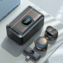 Professional Wireless Lavalier Microphone For Smartphone, Plug-Play Wireless Microphone With Digital Charging Case For Video/Audio Recording, Clip On Lapel Mic With Magnetism For Interview/Vlog/Teaching (Random Shipment Of New And Old Models) - Black-beige - View 7