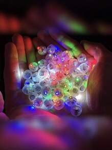 LED Balloon Lights, Colorful Round Ball Lamp Beads, Balloon Decor Lights, Glowing & Flashing Lights, Sachet Pendant Decorative Accessories, Key Chain Decor Lights - Multicolor - View 3