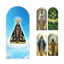 Sublimated Popsicle Roman Panel In Easy-To-Wear Fabric With Elastic - 聖母 - 查看 4