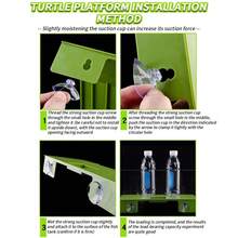 Turtle Basking Platform, Simulation Turtle Ramp Climb Ladder For Aquarium Terrarium Habitat Supplies, Turtle Basking Dock Resting Terrace Green Large - Green - View 4