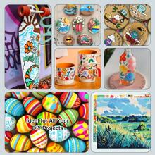 GuangNa 全新288色直液型丙烯马克笔套装，288色套装+收纳袋，色彩鲜艳，速干，软毛刷头，书写流畅，适用于岩石表面、木材、塑料、玻璃、织物、金属，DIY美术用品，返校用品，返校礼物的最佳选择