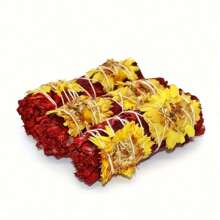 1/2/3pcs Dragon's Blood & Sage Smudge Sticks, Powerful Smudging & Energy Cleansing Set, For Home Cleaning, Aromatherapy, Meditation, Ritual Purposes, Suitable For Halloween, Christmas, Thanksgiving Home Decor & Gifts