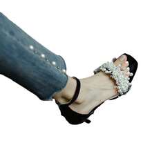 Women Heeled Sandals - 黑色 - 查看 6