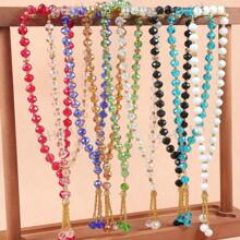 1pc Minimalist 33pcs 10mm Crystal Glass Beads Islamic Prayer Beads, Muslim Rosary, High-End Gift For Daily Prayer - Natural Crystal Bracelet - View 1