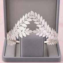 Baroque Leaf Crown Hairband Headpiece - Women's Hair Accessories For Wedding, Bridal And Bridesmaid Gifts And Holiday, Birthday Gifts