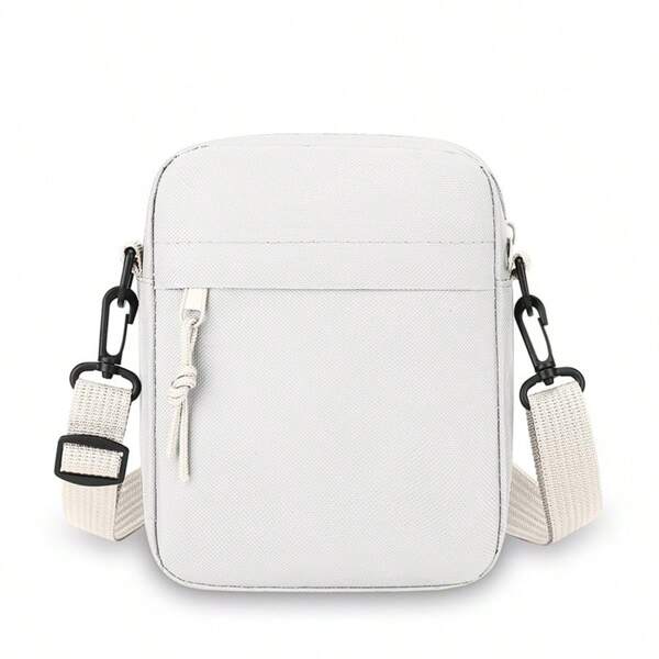 Bolso de hombro clásico y versátil de unicolor para hombre