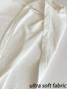 罗纹针织吊带背心，加厚基本款休闲吊带背心，女式性感露背双上衣，弹力细肩带短款吊带，带衬垫胸罩，女式白色短款吊带背心，汗衫，无袖上衣，女式背心短款上衣，夏季度假装，健身装 - 白色 - 查看 10