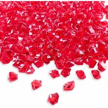 2025Super Z Outlet 120 Pack Acrylic Color Ice Rock Crystals Treasure Gems For Table Scatters, Home Vase Fillers, Event, Wedding, Arts & Crafts, Birthday Decoration Favor (1" Inch)(Apple Green) - 紅色 - 查看 6
