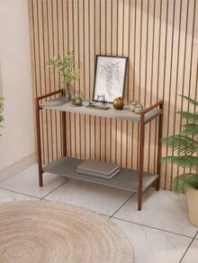 Inaugurates Furniture Sideboard Table Buffet Coffee Corner Living Room Kitchen Wine Cellar Rectangular Bar - Grey - View 1