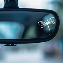 Pegatina de espejo retrovisor con libélula, pegatina de coche para amantes de las libélulas, pegatina de coche con libélula, pegatina de parasol de espejo retrovisor, pegatina de espejo retrovisor, pegatina de espejo lateral - Unitalla - Ver 7