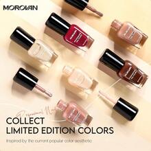 Brown Nail Polish Set: Nude Nail Polish Kit Regular Air Quick Dry Summer Fingernail Polish Pack For Women Nail Art Design Gift Holiday Party-0345 - 日落焦糖 - 查看 8