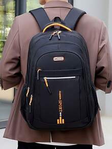 Men's And Women's Laptop Backpack Waterproof, Resistant, Reinforced, New Model 2024 - 橘色 - 查看 4