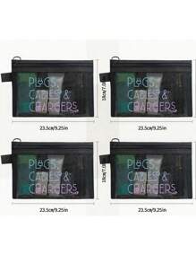 حقيبة تجميل شبكية بنمط كابل البيانات، حقيبة تخزين محمولة بوسادة هوائية حمراء، حقيبة مستحضرات التجميل، حقيبة العناية بالبشرة، الضروريات السفرية، لوازم السكن الجامعي، هدايا العروس، هدايا الأم، هدايا عيد الميلاد، هدايا للأصدقاء والمعلمين، تخزين الحمام، تخزين المجوهرات، تخزين زيت الشفاه ومستحضرات التجميل، حقيبة للعودة إلى المدرسة، حقيبة سفر للنساء، حقيبة مكياج للسفر