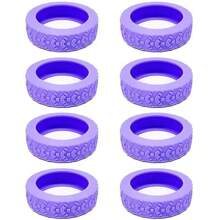 8 Piezas/Set Protectores de Ruedas de Maleta de Viaje de Silicona, Cubiertas para Ruedas de Trolley con Sonido Silencioso para Reducir el Ruido