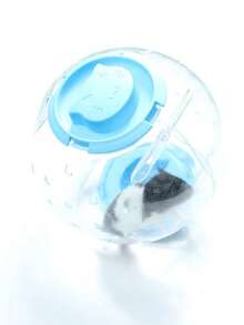 Cuib de jucărie cu minge de alergare pentru hamster, minge de alergare transparentă cu role, minge de alergare pentru hamster, potrivită pentru călătorii și transportul hamsterilor în barăci temporare pentru a împiedica pisicile să muște mingi de jucărie, cele mai bune cadouri de ziua de naștere pentru animale mici, produse pentru animale de companie, cuib de animale de companie, jucării pentru animale mici - Multicolor - Vizualizare 12