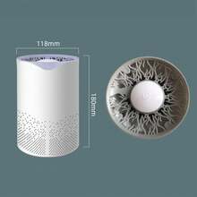 Bedroom Air Purifier, HEPA Outer Filter, Small Home Air Cleaner, Desktop Mini Air Purifier, UV Ultraviolet, Suitable For Living Room, Sleep, Smoke, Allergy, Pet Dander, Odor, Dust, Office, Desktop, Portable, White