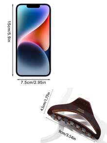 1pc Women's Multi-Color Letter Acetate Hair Claw Clip, Vintage Minimalist Elegant Summer Hairpin, Fashion Versatile Personalized Clip, Suitable For Daily Home Decor, Outdoor Leisure, Commuting, Dating, Casual Fall Winter Hair Clip Hair Accessories For Women For Vacation Outfits Woman - Multicolor - View 4