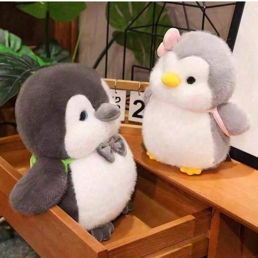 新品上市：可爱企鹅毛绒娃娃，儿童玩伴，安抚睡眠，舒缓压力，成人儿童皆宜，造型萌趣，材质柔软，适合房间、家居、办公室或派对装饰，男孩女孩皆宜，儿童礼物 - 惊喜礼物 - 生日礼物 - 圣诞礼物 - 复活节礼物 - 新年礼物 - 礼物 - 娃娃