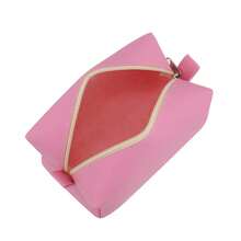 Spacious Unisex Toiletry Bag For Travel Accessories And Makeup - Baby Pink - View 4