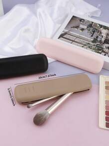 1 件便携式硅胶化妆刷架 - 柔软时尚化妆工具旅行收纳盒