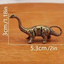 Christmas Gift, 8pcs Jurassic Brass Dinosaur Ornaments, Mini Retro Bronze Dinosaur Statues, Handcrafted Prehistoric Animal Sculptures For Home Decoration, Suitable For Living Rooms, Bedrooms And Various Spaces - Nhiều màu - Xem 4