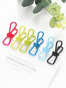 Multi-Purpose Windproof Clothespin With Rope, Suitable For Hanging Towels, Socks, Clothes - Plastic, Stainless Steel, Natural Bamboo Clothespins - Multicolor - View 16