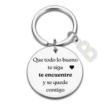 街头西班牙语最佳朋友情侣钥匙扣 S 男女通用 儿子女儿 毕业钥匙扣 老板 同事 离职 感谢 情人节 汽车配件 包包挂饰 背包 学生 可爱哥特 Y2K 万圣节配件 教师节 圣诞节礼物创意 包包配件 带证件夹的挂绳 汽车配件 包包挂饰 汽车配件 姐妹 - 銀色 - 查看 14