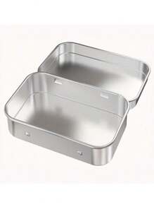 1PC Flip Iron Boxes, Metal Tin Box, Portable Small Container, Mini Storage Case With Solid Hinged Top For Drawing Pin Nail Art Bead Earring And Jewelry Craft Organizing For Women Storage Organizer Travel Essentials Back To School Dormitory Storage Fall Decor