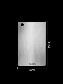 1 件 304 不锈钢家用加厚双面切菜板砧板，厨房切菜板，最佳砧板，可用洗碗机清洗，卫生耐用，适用于肉类、水果和蔬菜