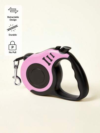 PETSIN Pet Traction Rope, Retractable Dog Leash With Bone Print Design