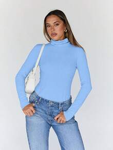 Women's Turtleneck Long Sleeve Shirts Fall Fashion Basic Thermal Underwear Tops Winter Clothes 2025 Halloween