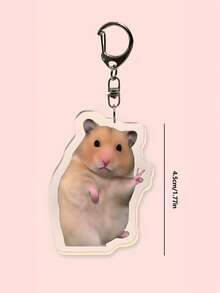 A Brand New Acrylic Creative Mim Fun And Cute Hamster Animal Theme Keychain Hanging Decoration, Including Hamster, Sweet Potato Hamster, Bag Accessories, Schoolbag Accessories, And Wallet Hanging Decoration. It Is Very Suitable For Boyfriends, Girlfriends, Family Members, Doctors, Nurses, Party Gifts, Mobile Phone Decoration, Etc. - Multicolor - View 12