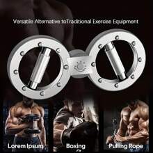 可调节阻力臂训练器 - 多功能前臂和肌肉锻炼器，适用于拳击，8 字形设计，带防滑手柄，非常适合速度训练和健身 - 彩色 - 查看 9