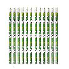 12 Pcs Sports Pencils Soccer Eraser Set Football Pencils With Ball Eraser Sports Themed For Stationery Reward Office Supplies - Wooden Pencils For Themed Birthday Party Favors - Green - View 14