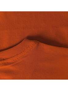 Creative Summer T-Shirt | Light Print With Exclusive Style - Orange - View 3