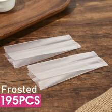 95个装塑料包装袋，适用于饼干、布朗尼、迷你蛋糕，透明热封袋，带托盘