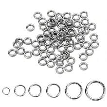 30-200Pcs/Lot 3-25mm Stainless Steel Split Ring Open Single Loops Jump Rings Connectors For DIY Jewelry Making Findings Accessories - Stainless Steel Split Ring - View 1