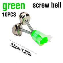 10 pièces/lot Clips en plastique de couleur unie Sonnette d'outil de pêche Cloche de canne à pêche pour pêche en mer Fournitures de pêche Accessoires d'équipement de pêche