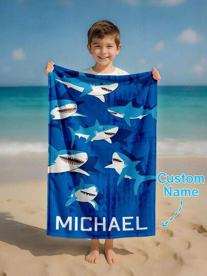 Toalla de playa personalizada para niños, regalo de cumpleaños de verano para niños, vibraciones de verano, viaje a la playa de niñas, toalla de playa personalizada, piscina, decoración de playa, suministros de regalo de Navidad