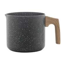 Wolff Aluminum And Black Granilite Ceramic Milk Jug 12cm - Black - View 2