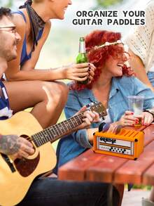 3D Printing Mini Guitar Amplifier Pick Rack | Storage Guitar Picks | Storage Box Cool Guitar Accessories | Compact Paddle Storage | Mini Guitar Amp Pick Holder For Back-To-School Season, Halloween And Christmas