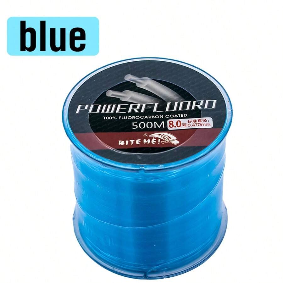 1 Rolle 500m/1640ft super starke Angelschnur, japanische Monofilament Nylonschnur, 2-35LB Fluorkohlenstoff-beschichtete Angelschnur