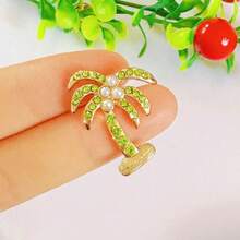 1 chiếc trâm cài áo hình cây cọ bằng hợp kim kẽm, quà lưu niệm du lịch của quốc gia Ả Rập Saudi Trung Đông, phụ kiện ghim cài áo hình cây cọ bằng kim loại Ả Rập cổ điển - cây chà là - Xem 7