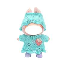 Cute Floral & Strawberry Knit Sweater Set With Hat (Excluding Plush Doll, Clothes Only) - Multicolor - View 10