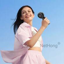 NetHong Portable Fan Mini Handheld Humidifier Fan USB Rechargeable For Outdoor Travel Hand Held Small Pocket Fan With Water Spray Mist - Multicolor - View 11